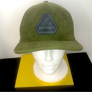 PrAna Green Corduroy SnapBack Cap